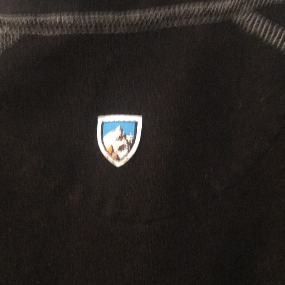 Kuhl 1/4 Zip Long Sleeve Medium Black Sweater